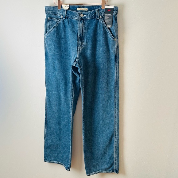 New Levi's Dad Utility Pants Jeans Denim Straight Leg Baggy - Picture 12 of 15